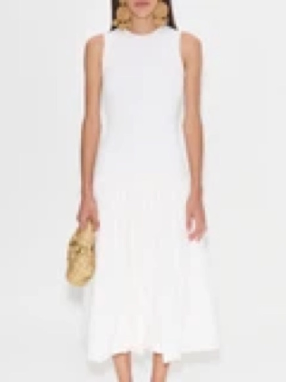 Simon Miller White Sleeveless Midi Dress